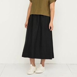 Elizabeth Suzann BEL SKIRT Midweight Linen Black S